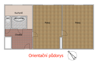 Prodej bytu 2+1 v družstevním vlastnictví 52 m², Bušanovice
