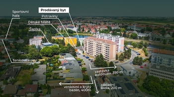 Prodej bytu 3+1 v osobním vlastnictví 76 m², Břeclav