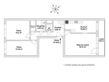 Prodej bytu 3+1 v osobním vlastnictví 81 m², Praha 5 - Stodůlky