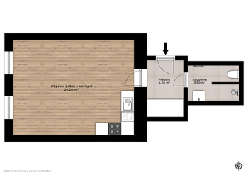 Pronájem bytu 1+kk v osobním vlastnictví 35 m², Praha 2 - Vinohrady