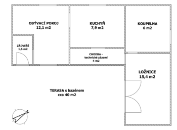Prodej chaty / chalupy 47 m², Libušín