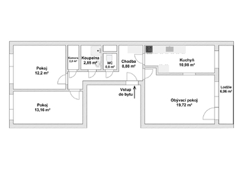 Prodej bytu 3+1 v osobním vlastnictví 81 m², Praha 5 - Stodůlky