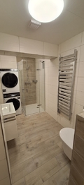 Koupelna s WC - Pronájem bytu 2+kk v osobním vlastnictví 52 m², Bučovice
