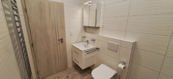Koupelna s WC - Pronájem bytu 2+1 v osobním vlastnictví 62 m², Bučovice