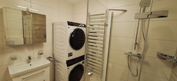 Koupelna s WC - Pronájem bytu 4+kk v osobním vlastnictví 72 m², Bučovice