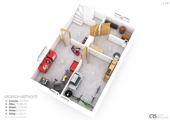 sklep/vinice - Prodej chaty / chalupy 85 m², Snědovice