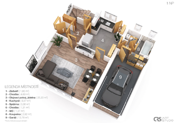 přízemí  - Prodej chaty / chalupy 85 m², Snědovice