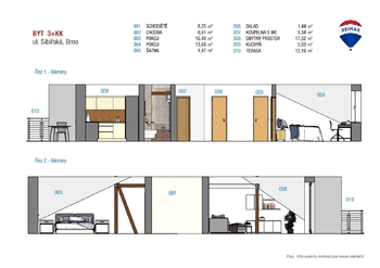 Pronájem bytu 3+kk v osobním vlastnictví 81 m², Brno