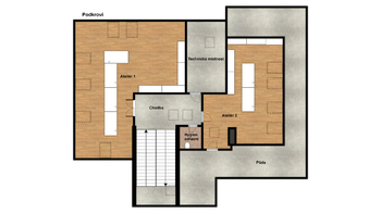 podkroví - Prodej domu 682 m², Žatec