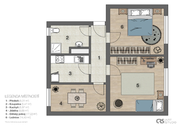 Prodej bytu 3+1 v osobním vlastnictví 57 m², Poděbrady
