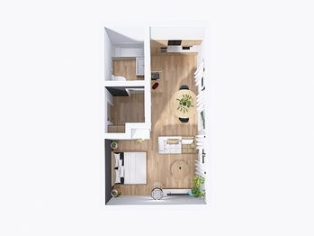 Pronájem bytu 1+kk v osobním vlastnictví 25 m², Zábřeh