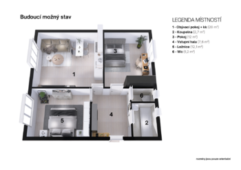 Prodej bytu 2+1 v osobním vlastnictví 60 m², Praha 1 - Nové Město