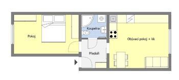 Pronájem bytu 2+kk v osobním vlastnictví 45 m², Praha 6 - Břevnov