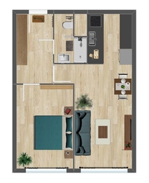 Prodej bytu 2+kk v osobním vlastnictví 43 m², Praha 5 - Stodůlky