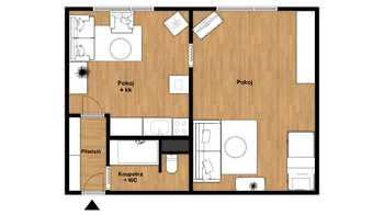 Prodej bytu 1+1 v družstevním vlastnictví 36 m², Chomutov