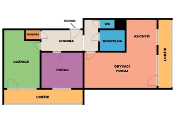 Prodej bytu 3+1 v osobním vlastnictví 73 m², Slaný