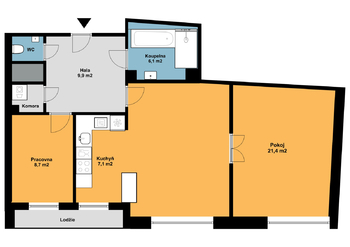 Pronájem bytu 3+kk v osobním vlastnictví 87 m², Praha 3 - Žižkov