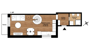 Prodej bytu 3+kk v osobním vlastnictví 71 m², Slaný