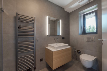 Koupelna s WC - Pronájem bytu 1+kk v osobním vlastnictví 49 m², Lanškroun