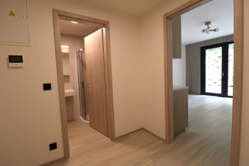 Předsíň - Pronájem bytu 1+kk v osobním vlastnictví 65 m², Praha 5 - Hlubočepy