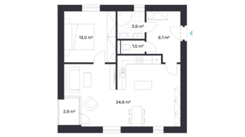 Prodej bytu 2+kk v osobním vlastnictví 74 m², Chotěboř