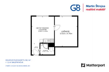 Prodej bytu 1+1 v družstevním vlastnictví 36 m², Ústí nad Labem