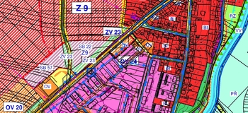 územní plán - Prodej pozemku 2803 m², Veselí nad Lužnicí