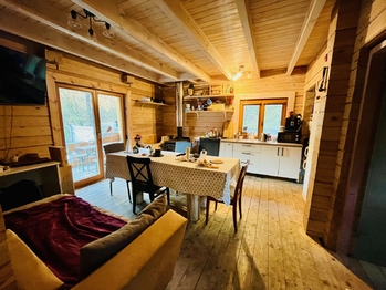 kuchyň s obývákem - Prodej chaty / chalupy 86 m², Adamov