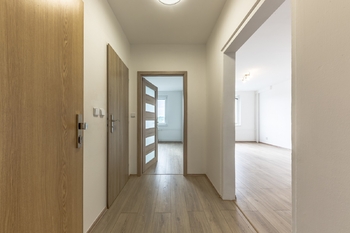 pohled do bytu od vchodových dveří - Prodej bytu 2+kk v osobním vlastnictví 39 m², Praha 4 - Krč