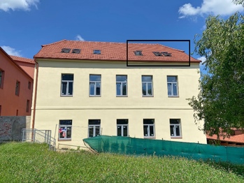 vyznačení bytu - Pronájem bytu 2+kk v družstevním vlastnictví 59 m², Prachatice