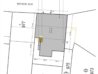 Schválená studie umístění a realizace výtahu - Prodej bytu 2+kk v osobním vlastnictví 51 m², Praha 4 - Michle