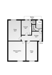 Prodej bytu 3+1 v osobním vlastnictví 91 m², Ivaň