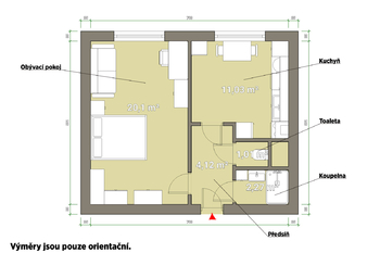 Pronájem bytu 1+1 v osobním vlastnictví 39 m², Plzeň