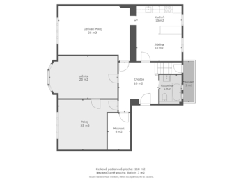 Pronájem bytu 3+1 v osobním vlastnictví 121 m², Praha 5 - Smíchov