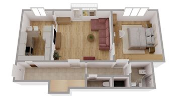 Pronájem bytu 2+1 v družstevním vlastnictví 62 m², Hradec Králové