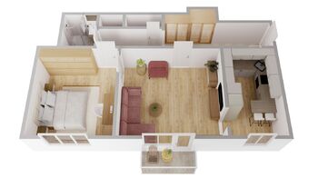 Pronájem bytu 2+1 v družstevním vlastnictví 62 m², Hradec Králové