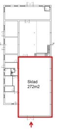 Pronájem skladovacích prostor 272 m², Praha 9 - Horní Počernice