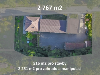 rozložení pozemku ... - Prodej výrobních prostor 880 m², Světlá nad Sázavou