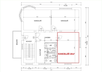 Pronájem kancelářských prostor 28 m², Ostrava