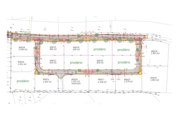 Prodej pozemku 920 m², Hluboká nad Vltavou