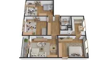 Půdorys bytu 4+1 - Prodej bytu 4+1 v osobním vlastnictví 94 m², Hradec Králové