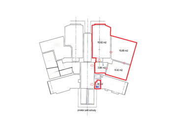 Pronájem kancelářských prostor 49 m², Praha 6 - Bubeneč