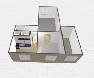Půdorys - Prodej bytu 3+1 v osobním vlastnictví 66 m², Semily