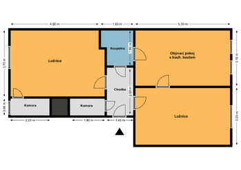 Pronájem bytu 3+kk v družstevním vlastnictví 75 m², Praha 8 - Libeň