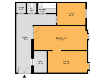 Prodej bytu 2+1 v osobním vlastnictví 58 m², Praha 1 - Staré Město