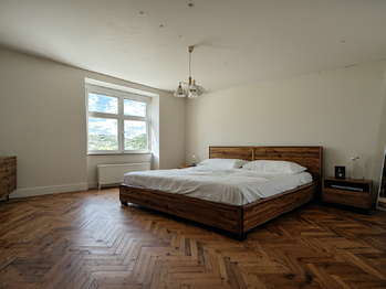 Vizualizace ložnice - Prodej bytu 2+1 v osobním vlastnictví 59 m², Návojná
