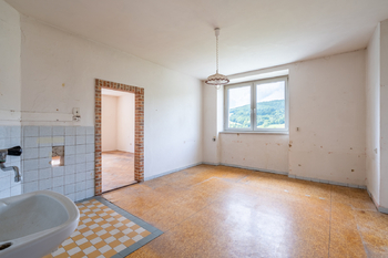 Obývací pokoj - Prodej bytu 2+1 v osobním vlastnictví 59 m², Návojná