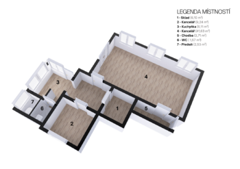 Pronájem kancelářských prostor 77 m², Ostrava
