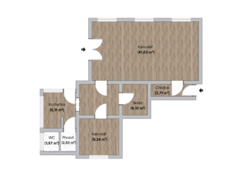 Pronájem kancelářských prostor 77 m², Ostrava