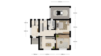 přízemí s rozměry - Prodej domu 123 m², Pardubice